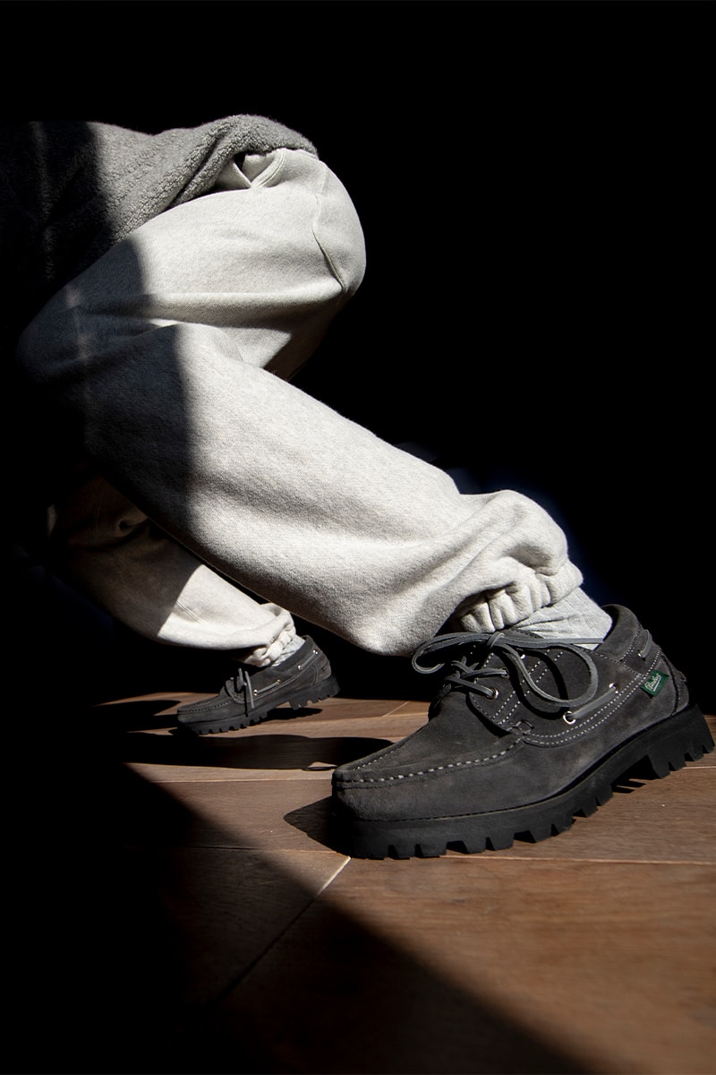 パラブーツとノンネイティブがBRIACをチャコールグレーで再構築 paraboot nonnative 1990 briac chacol release info