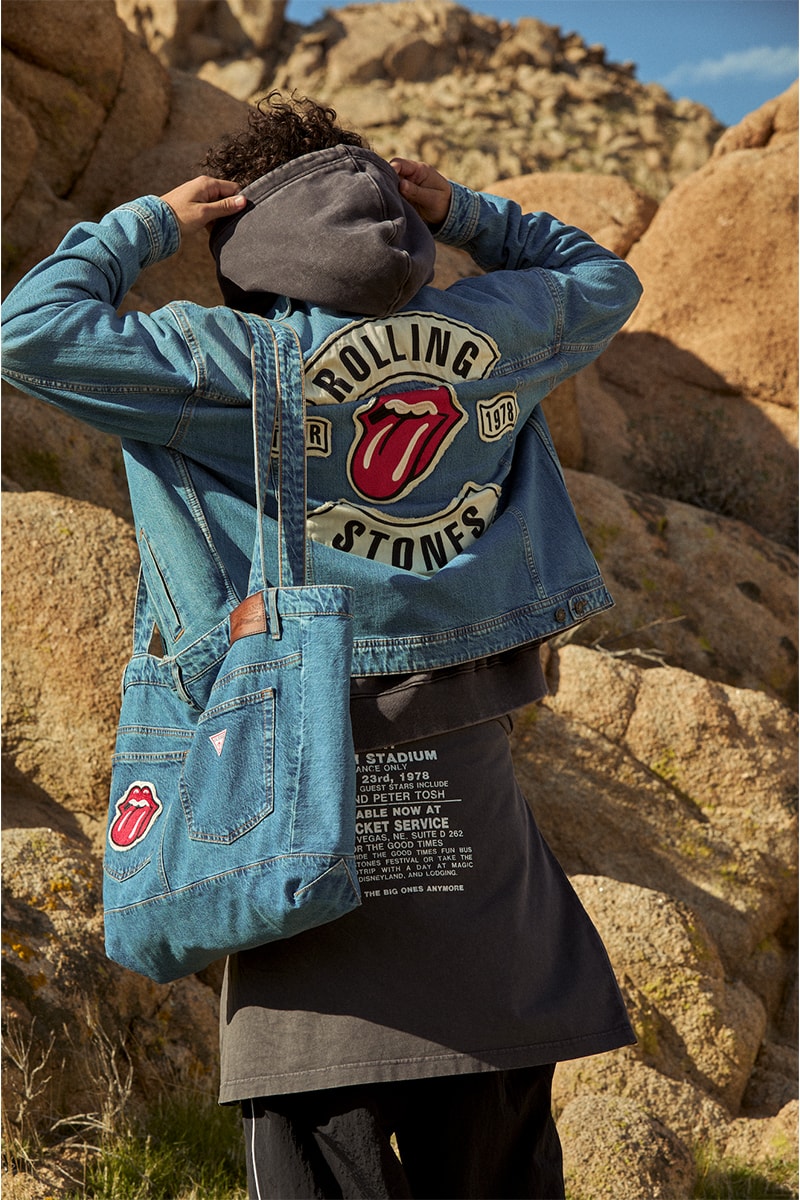 ゲスジーンズとローリング・ストーンズがカプセルコレクションを発表 guess jeans the rolling stones 1978 years capsel collection release info