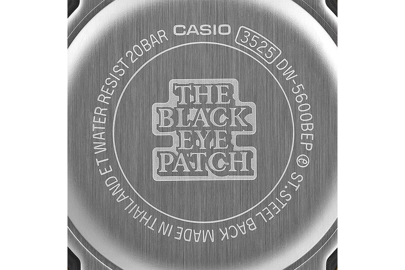 ブラックアイパッチとG-SHOCKが3度目のコラボ blackeyepatch gives the g shock dw 5600 a gold tone finish