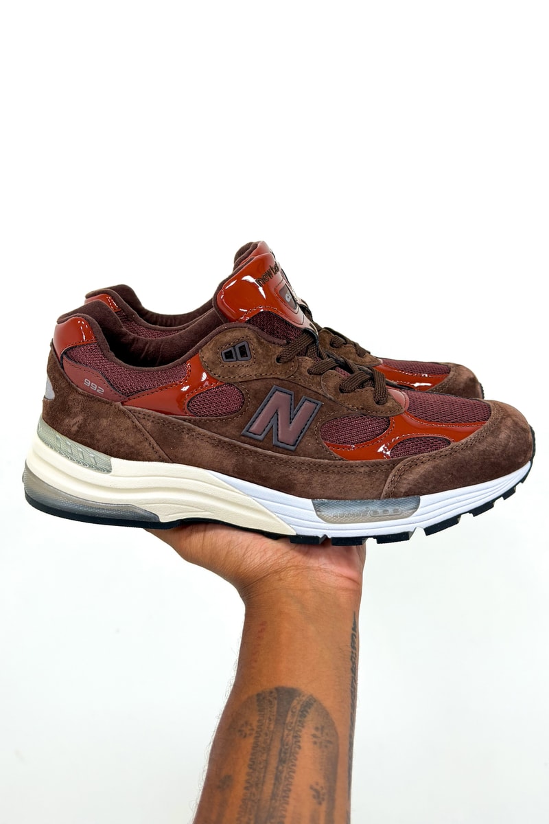 アミーネが自身初のニューバランス メイドイン USA コラボ 992 “アウトドア スクール” を発表 Amine New Balance Made in USA 992 first look