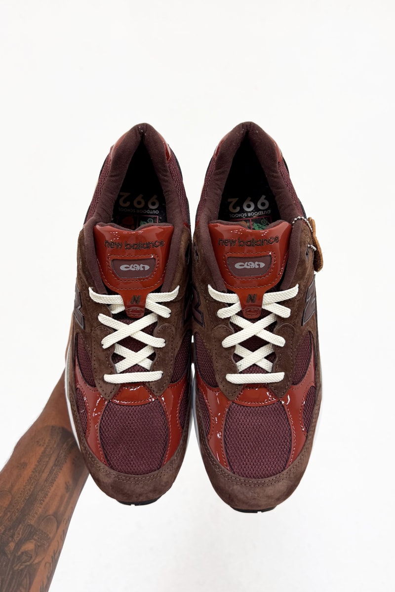 アミーネが自身初のニューバランス メイドイン USA コラボ 992 “アウトドア スクール” を発表 Amine New Balance Made in USA 992 first look
