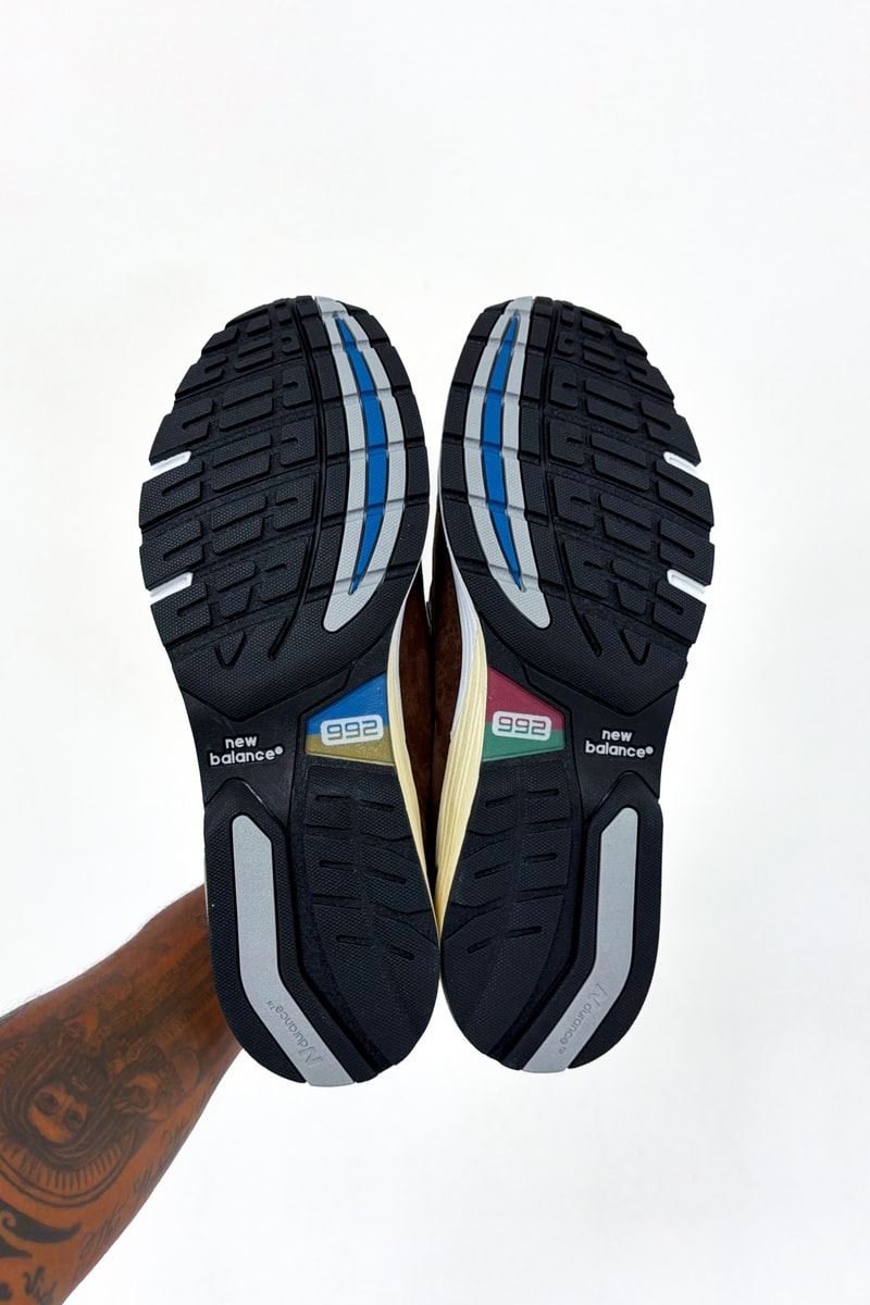 アミーネが自身初のニューバランス メイドイン USA コラボ 992 “アウトドア スクール” を発表 Amine New Balance Made in USA 992 first look