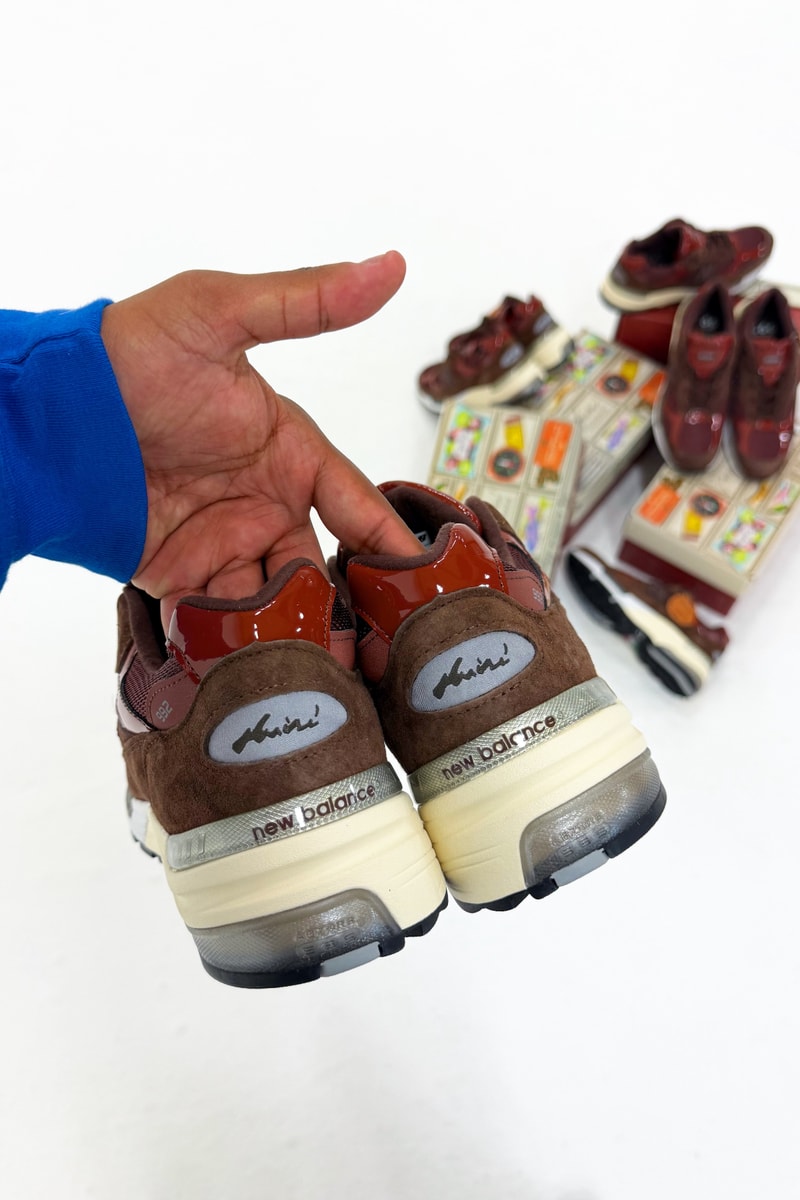 アミーネが自身初のニューバランス メイドイン USA コラボ 992 “アウトドア スクール” を発表 Amine New Balance Made in USA 992 first look