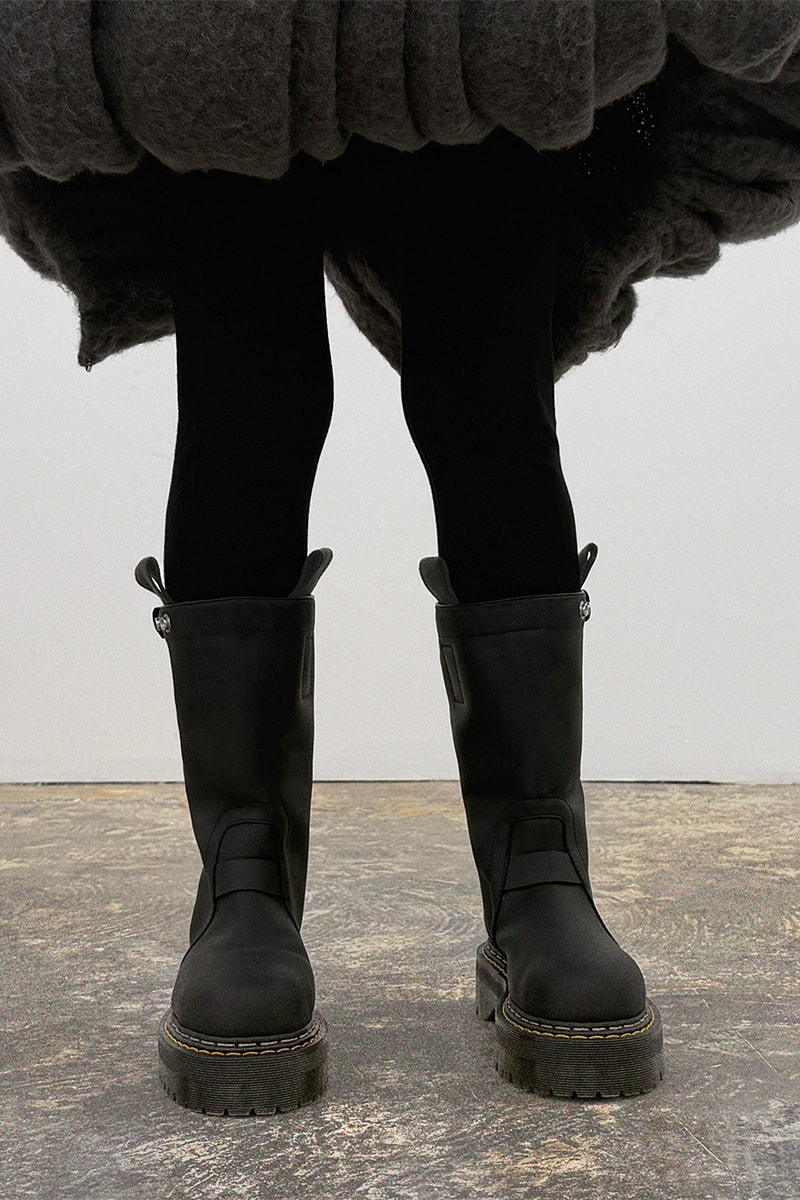 ドクターマーチンとリックオウエンスが最新コラボを発表  dr martens rick owens collabo shoes release info