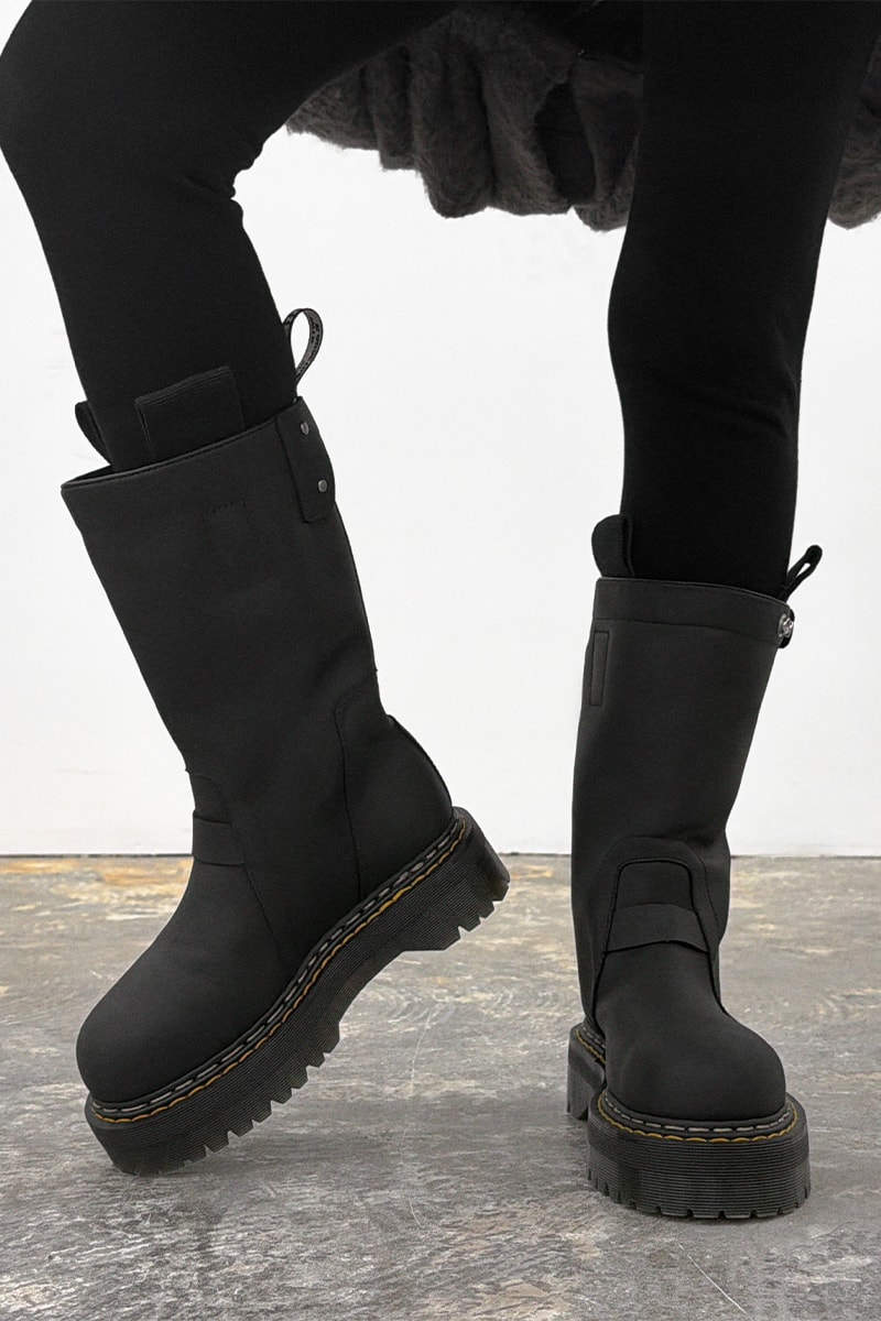 ドクターマーチンとリックオウエンスが最新コラボを発表  dr martens rick owens collabo shoes release info