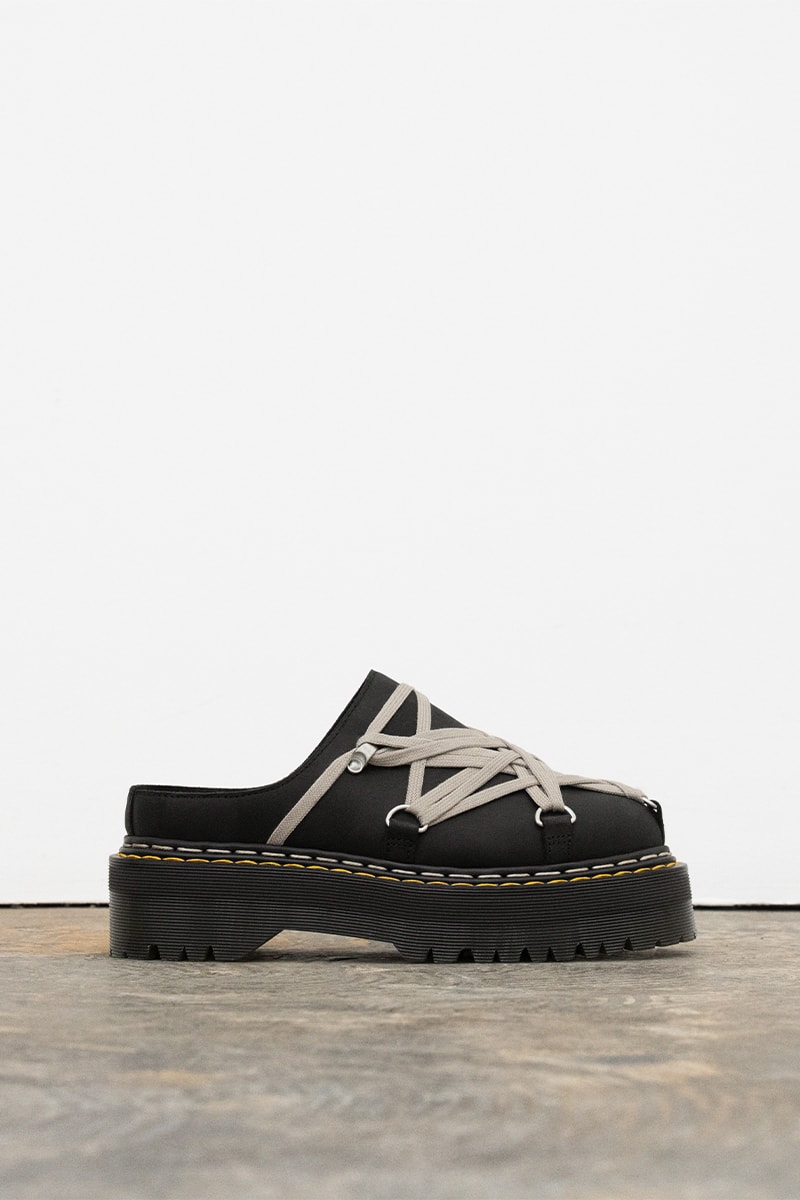 ドクターマーチンとリックオウエンスが最新コラボを発表  dr martens rick owens collabo shoes release info