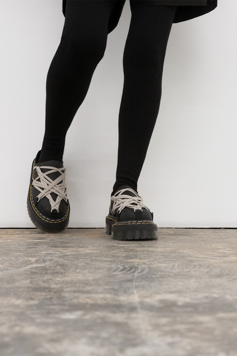 ドクターマーチンとリックオウエンスが最新コラボを発表  dr martens rick owens collabo shoes release info