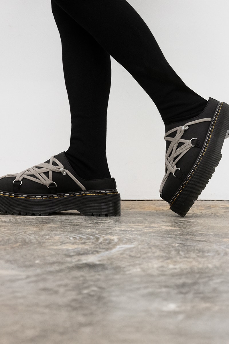 ドクターマーチンとリックオウエンスが最新コラボを発表  dr martens rick owens collabo shoes release info