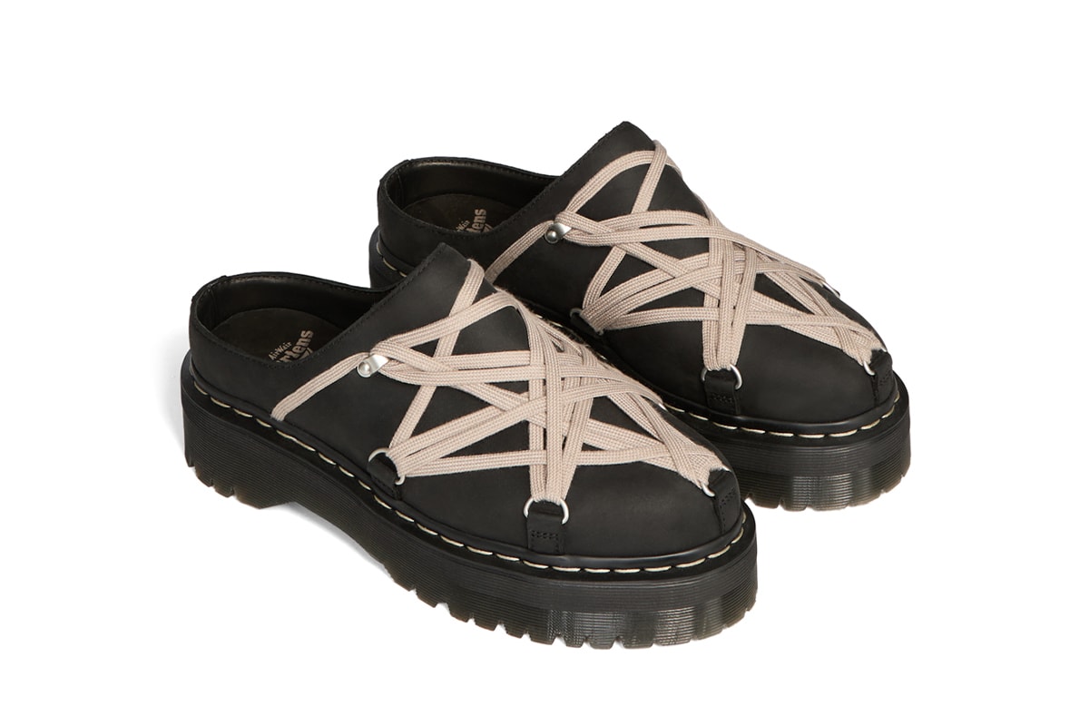 ドクターマーチンとリックオウエンスが最新コラボを発表  dr martens rick owens collabo shoes release info