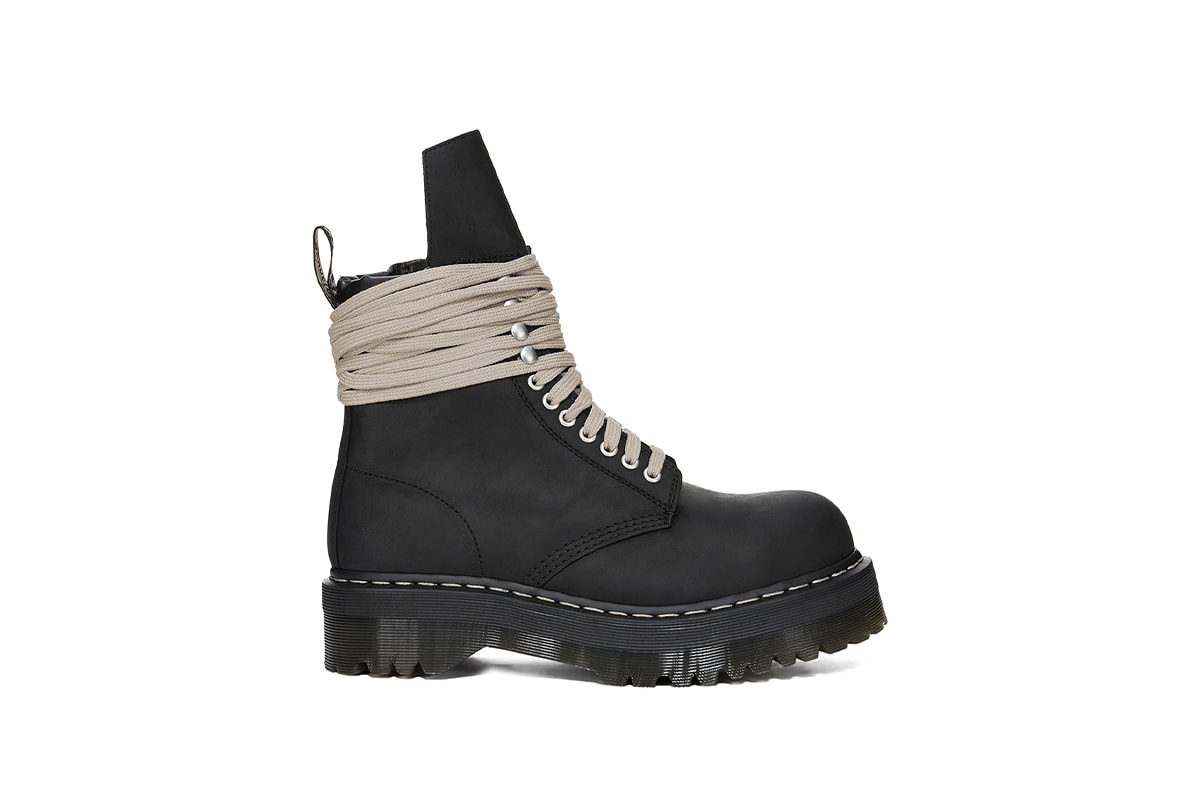 ドクターマーチンとリックオウエンスが最新コラボを発表  dr martens rick owens collabo shoes release info