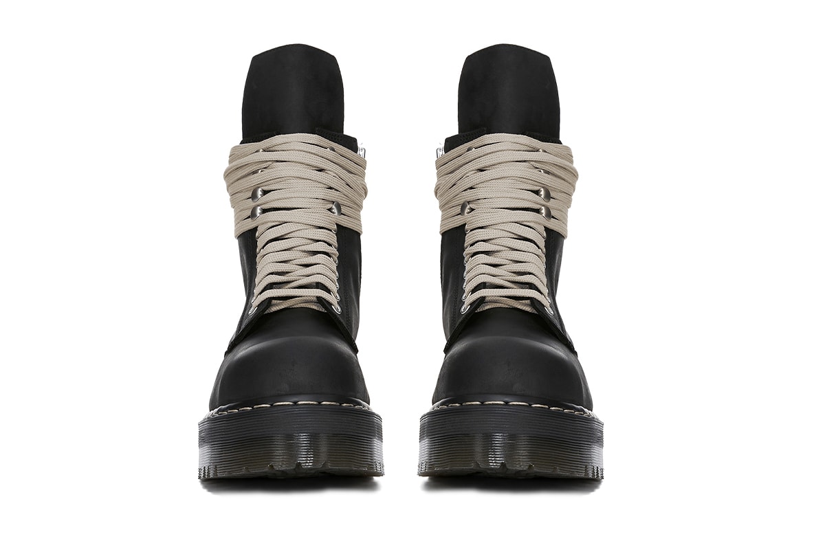 ドクターマーチンとリックオウエンスが最新コラボを発表  dr martens rick owens collabo shoes release info