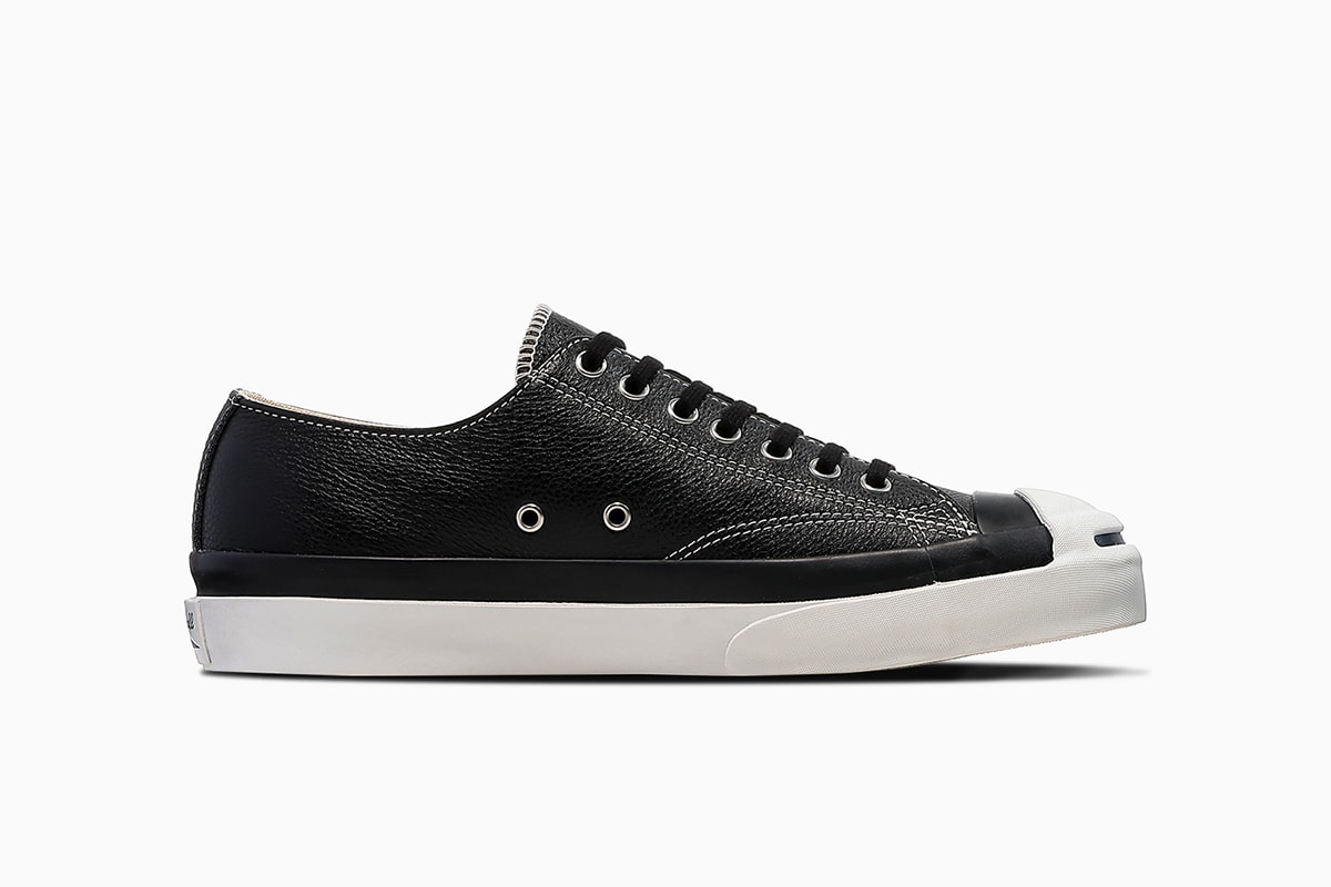 コンバースジャックパーセル 1935 にブラックレザーの新作が登場 converse jack purcell 1935 black leather release info