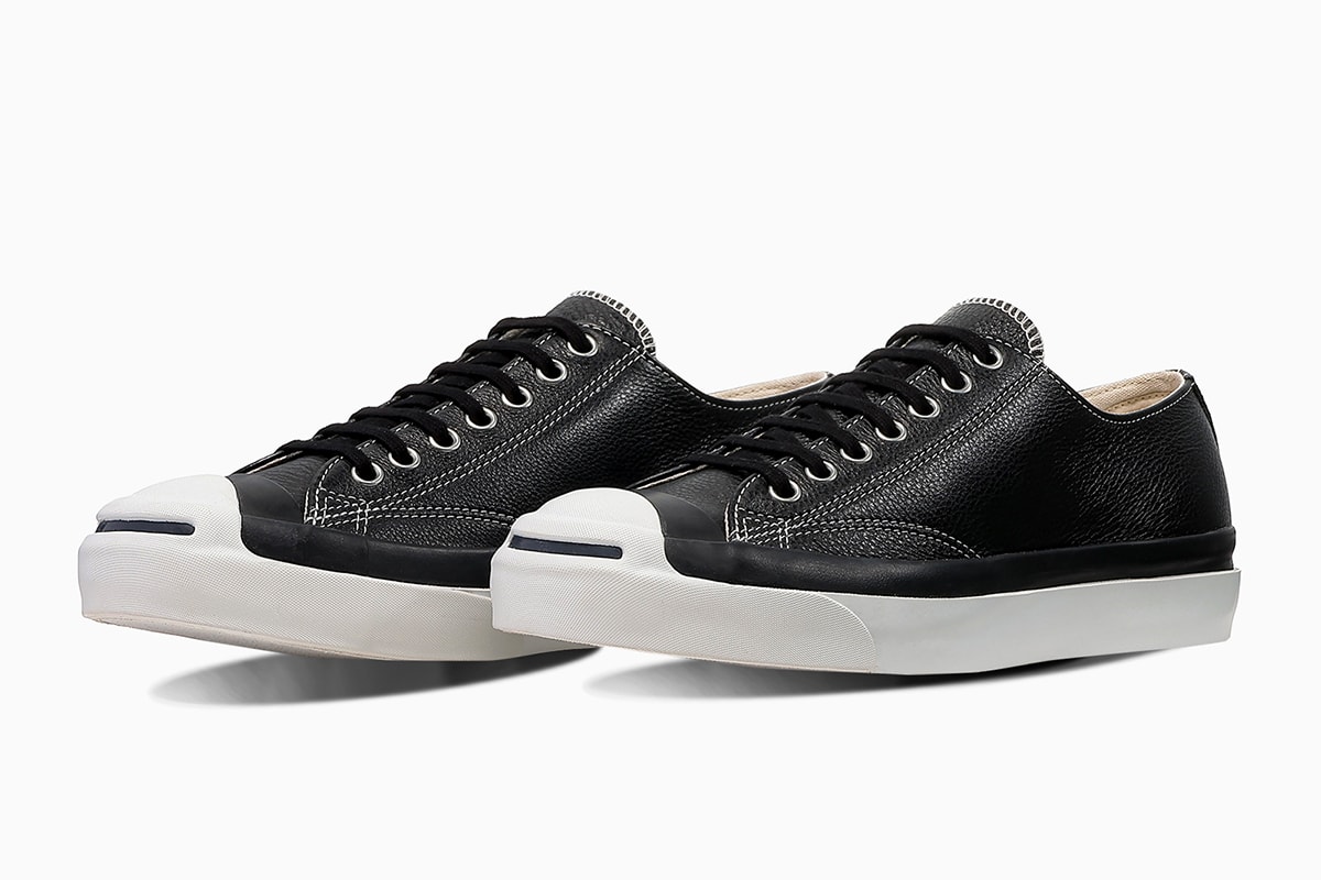 コンバースジャックパーセル 1935 にブラックレザーの新作が登場 converse jack purcell 1935 black leather release info