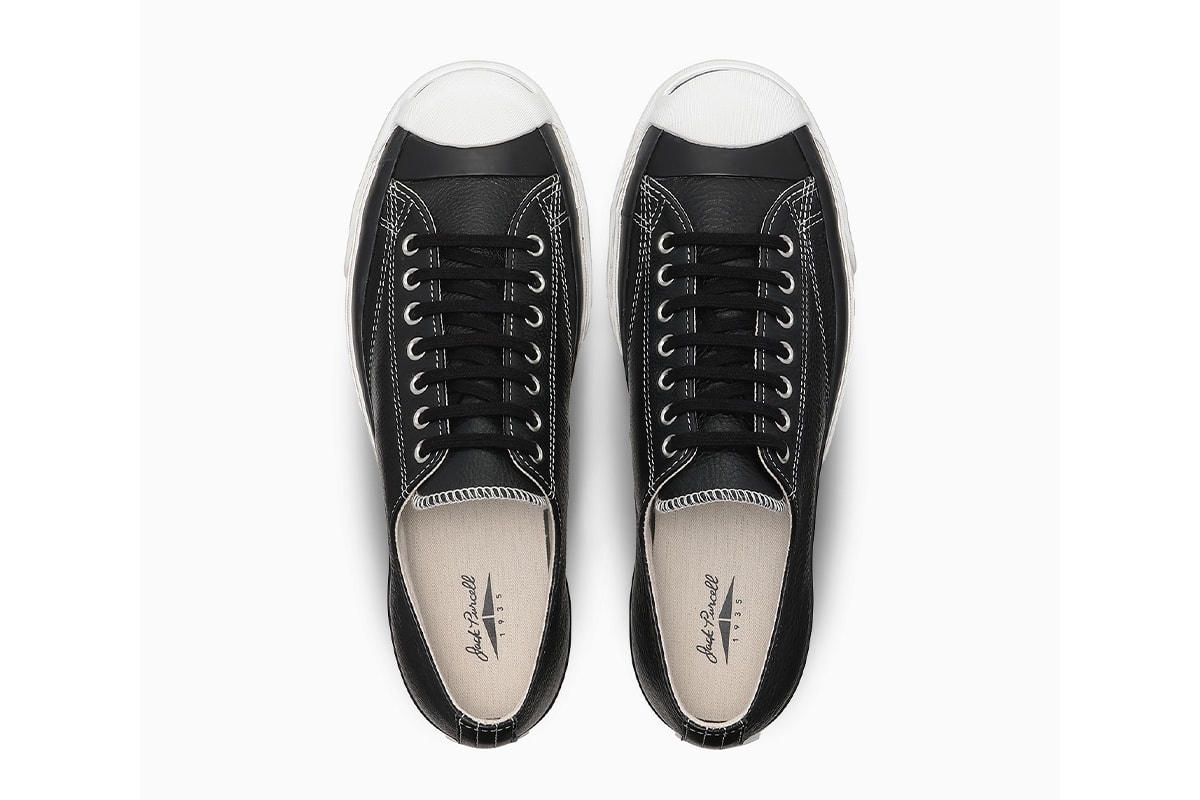 コンバースジャックパーセル 1935 にブラックレザーの新作が登場 converse jack purcell 1935 black leather release info