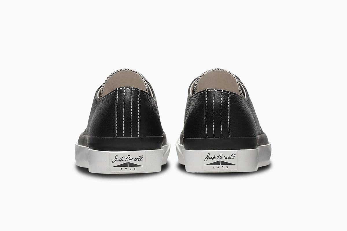 コンバースジャックパーセル 1935 にブラックレザーの新作が登場 converse jack purcell 1935 black leather release info