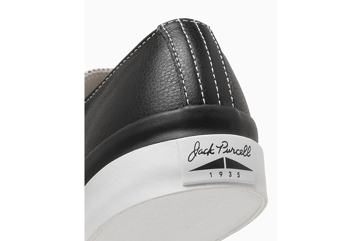 コンバースジャックパーセル 1935 にブラックレザーの新作が登場 converse jack purcell 1935 black leather release info