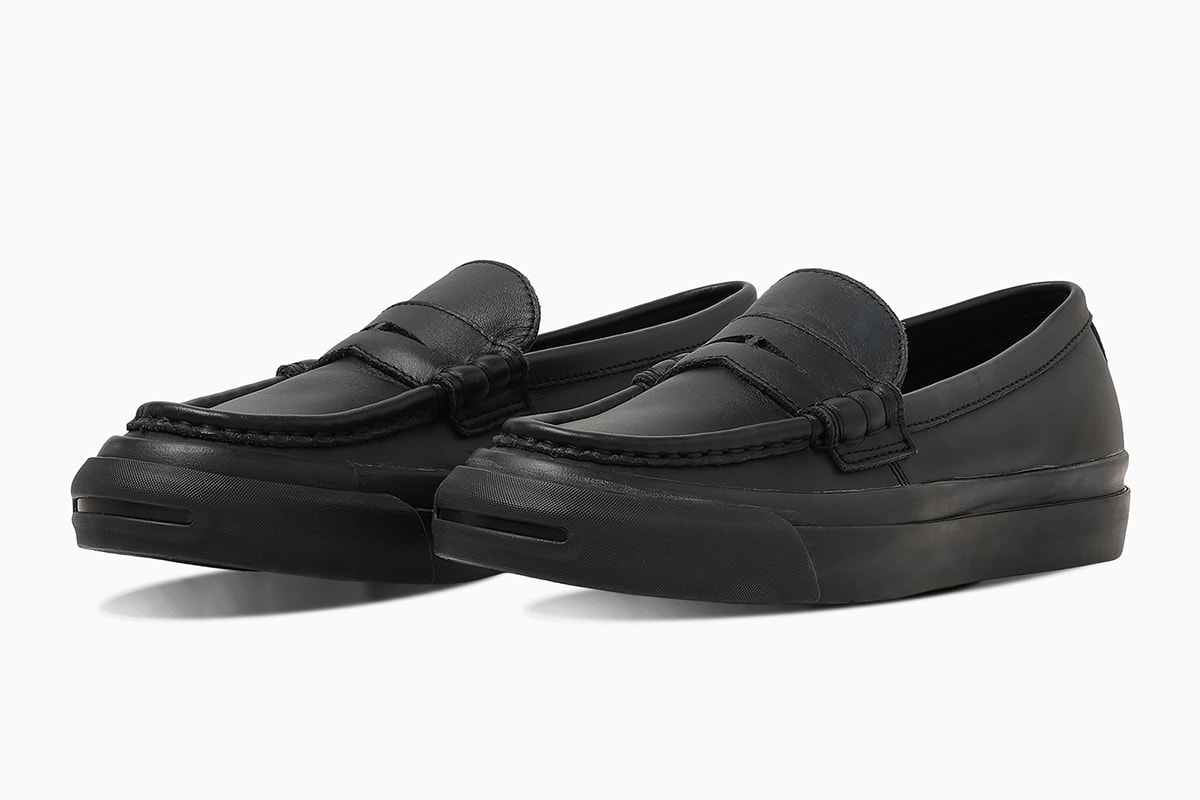 コンバースジャックパーセル 1935 にブラックレザーの新作が登場 converse jack purcell 1935 black leather release info