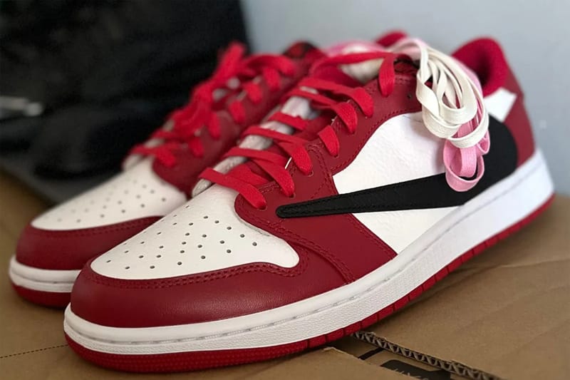 トラヴィス・スコット x Air Jordan 1 Low OG が “Chicago” を想起させるカラーウェイで登場か