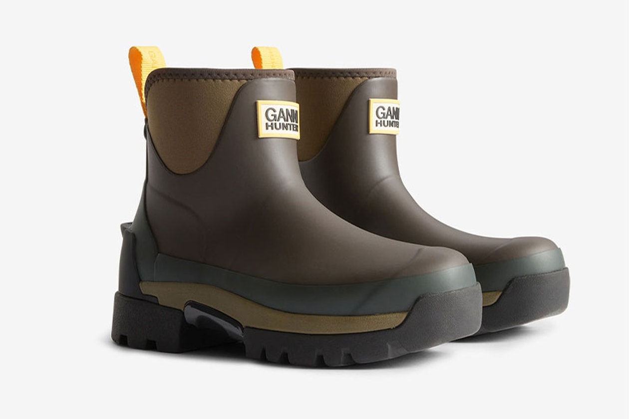 ガニーとハンターが初のコラボレーションを発表 ganni hunter collab collection rain wear relese info