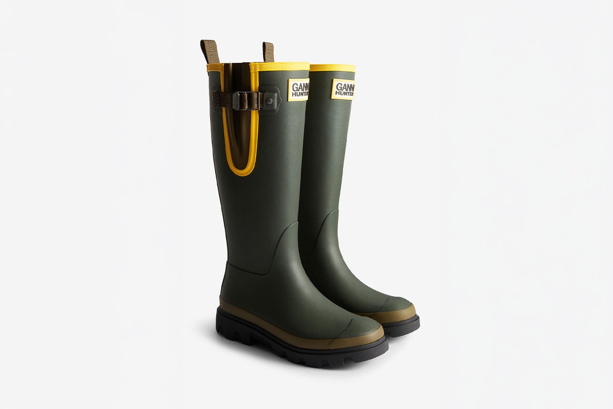 ガニーとハンターが初のコラボレーションを発表 ganni hunter collab collection rain wear relese info