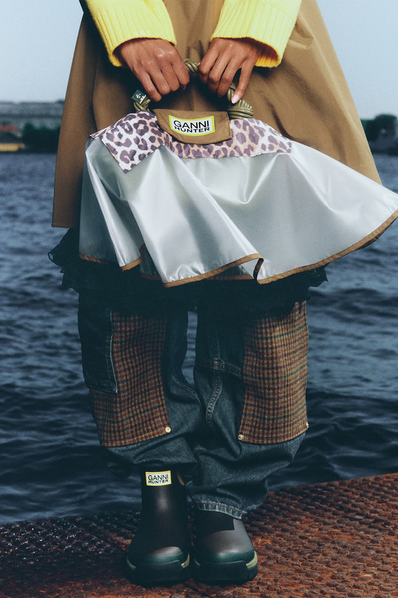 ガニーとハンターが初のコラボレーションを発表 ganni hunter collab collection rain wear relese info