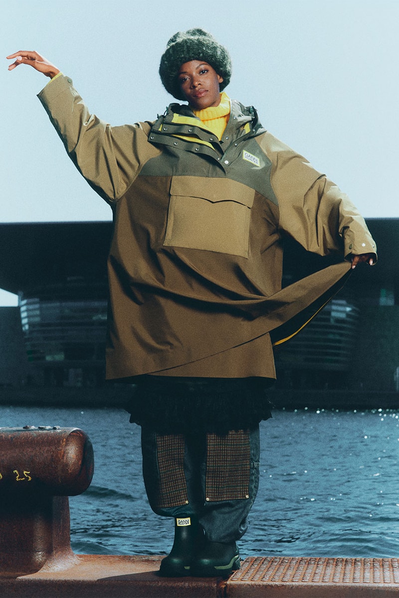 ガニーとハンターが初のコラボレーションを発表 ganni hunter collab collection rain wear relese info