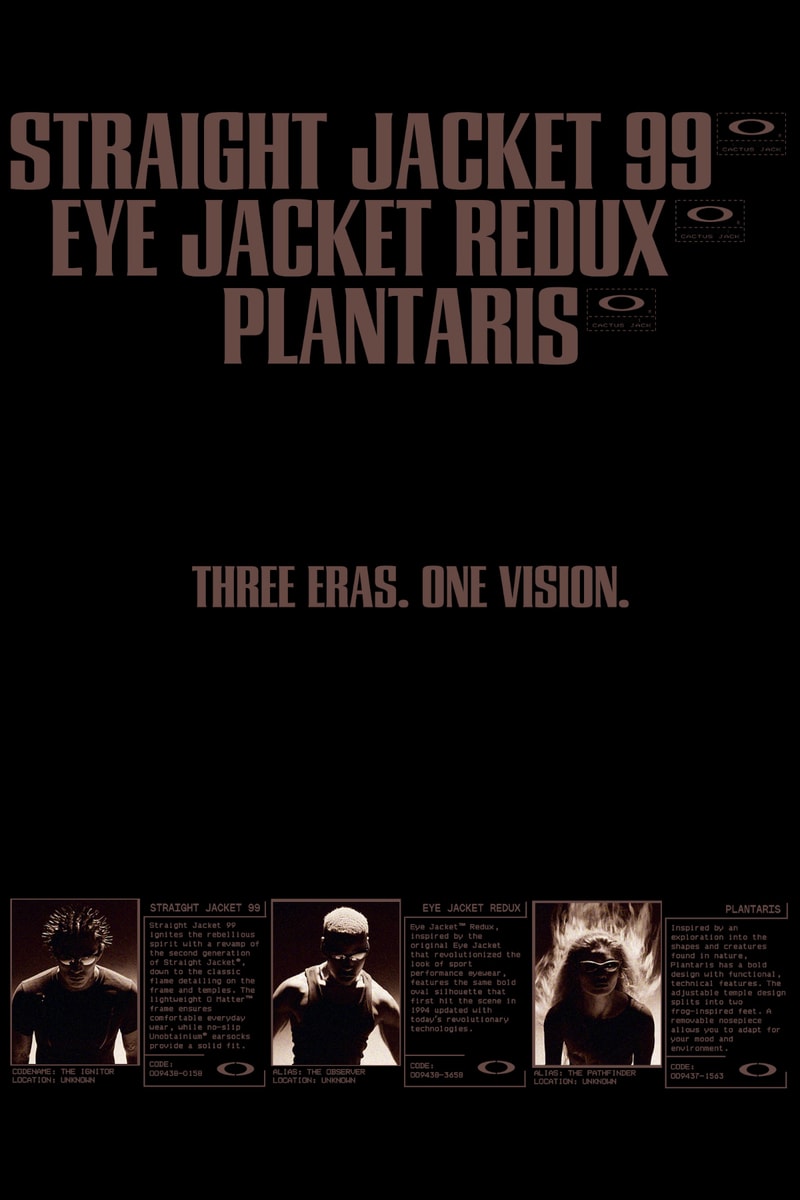 トラヴィス・スコット x オークリーによる待望のファーストアイウェアコレクション CHAPTER 001 がローンチ Travis Scott CACTUS JACK OAKLEY CHAPTER 001 release info