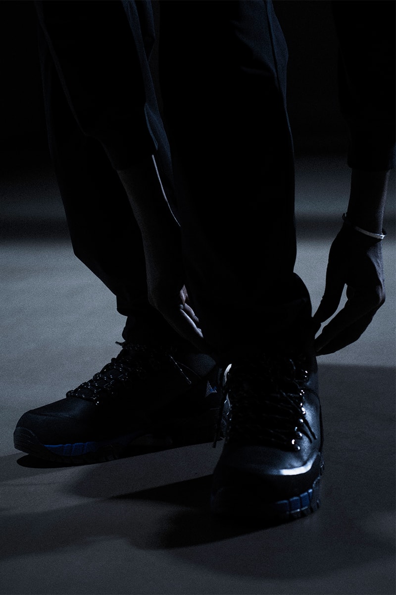 ロアとフラグメントが初コラボ ── ハイブリッドブーツをブラック x ブルーで再構築 roa fragment first collabo release info