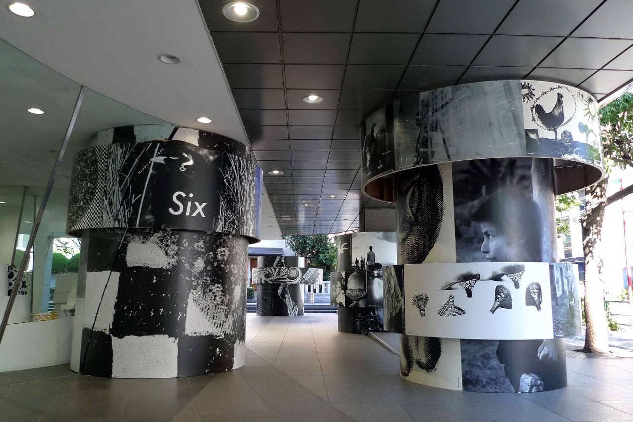 コム デ ギャルソンが伝説のビジュアル誌『Six』を35年ぶりに復刊 COMME des GARÇONS Six Magazine Window installation by Rei Kawakubo info