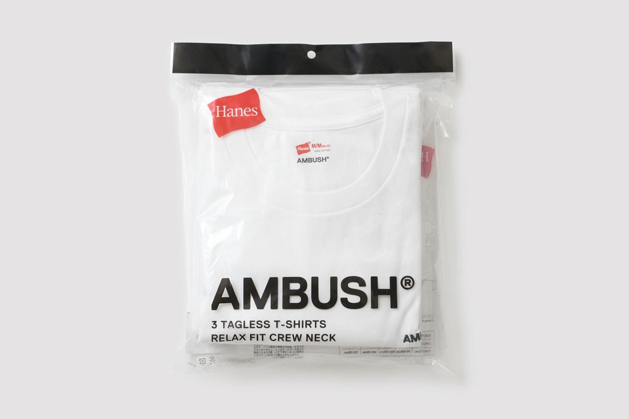 アンブッシュとヘインズがコラボアイテムを発売 ambush hanes collab item relese info