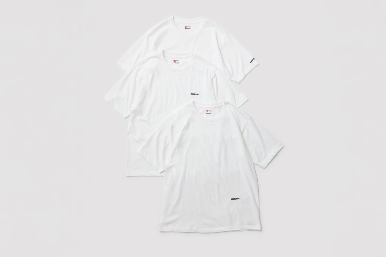 アンブッシュとヘインズがコラボアイテムを発売 ambush hanes collab item relese info