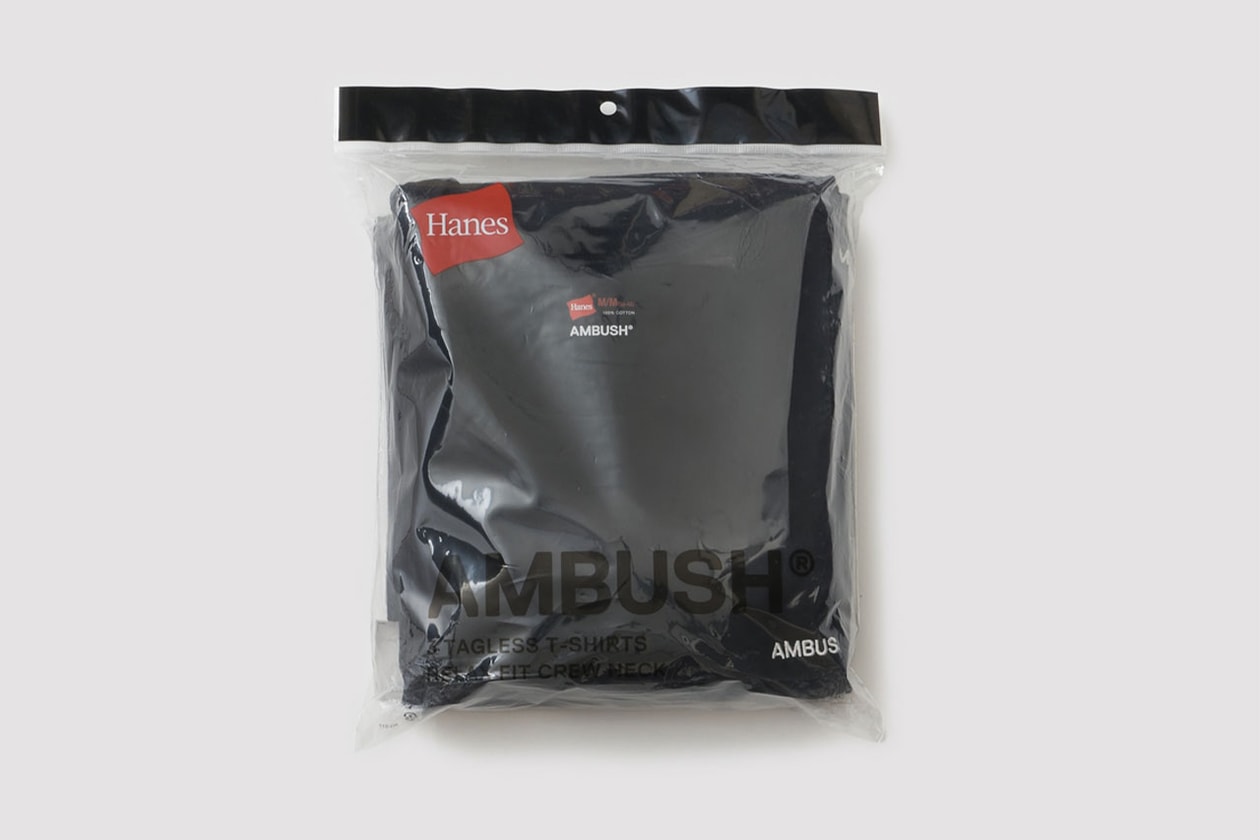 アンブッシュとヘインズがコラボアイテムを発売 ambush hanes collab item relese info