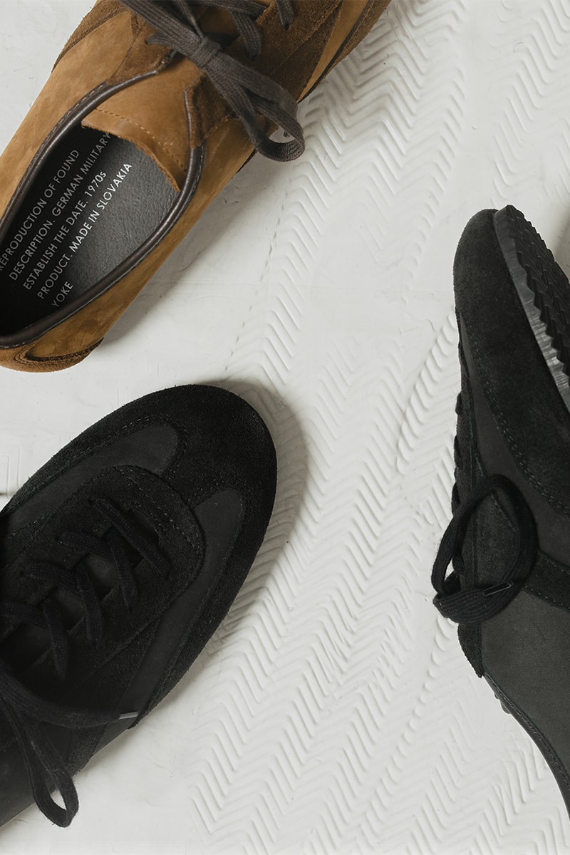 ヨークからリプロダクションオブファウンドに別注をかけたジャーマントレーナーが登場 yoke reproduction of found exclusive german trainer release info