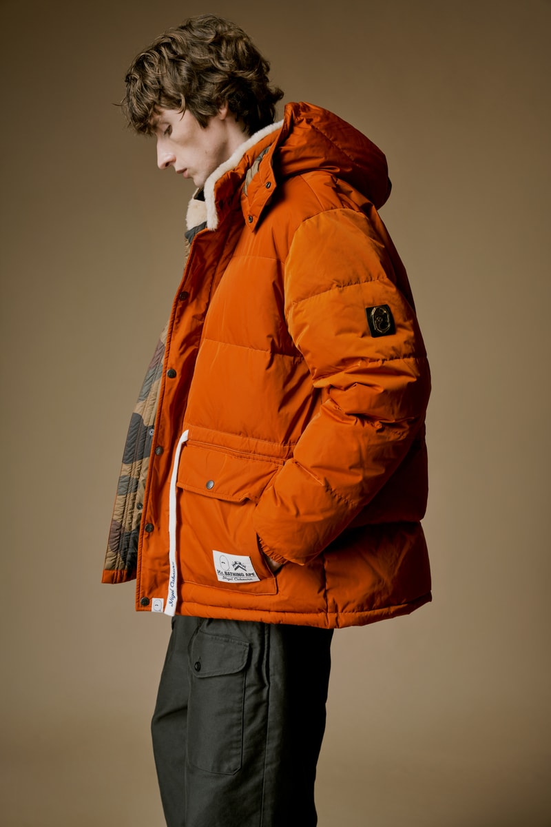 ミスターベイシングエイプとナイジェル・ケーボンが初のコラボコレクションを発表 mr bathing ape nigel cabourn first collabo collection release info