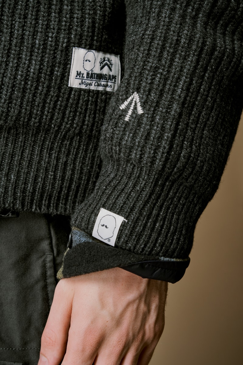 ミスターベイシングエイプとナイジェル・ケーボンが初のコラボコレクションを発表 mr bathing ape nigel cabourn first collabo collection release info