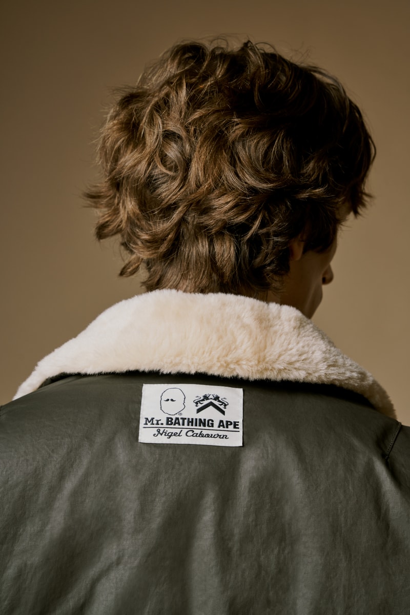 ミスターベイシングエイプとナイジェル・ケーボンが初のコラボコレクションを発表 mr bathing ape nigel cabourn first collabo collection release info