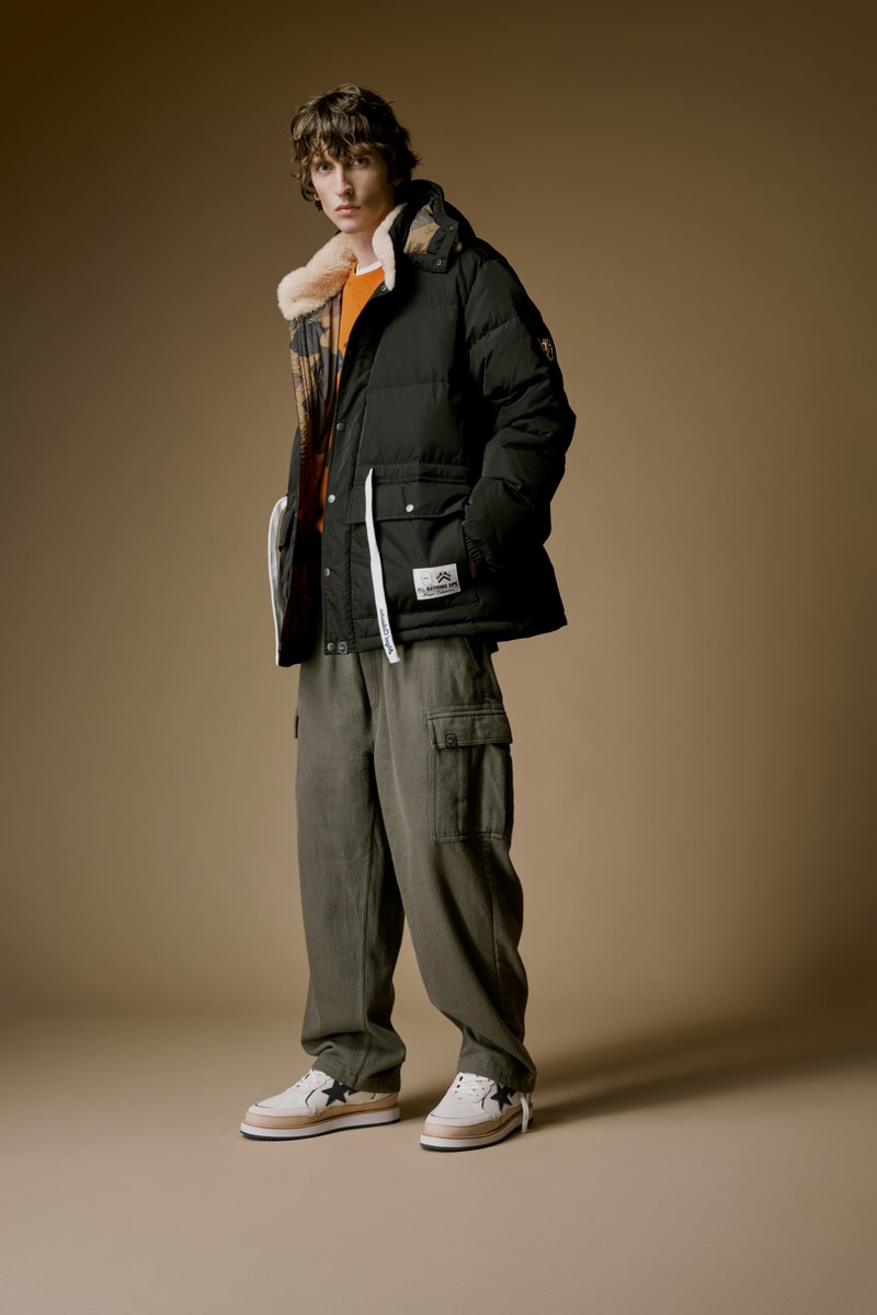ミスターベイシングエイプとナイジェル・ケーボンが初のコラボコレクションを発表 mr bathing ape nigel cabourn first collabo collection release info