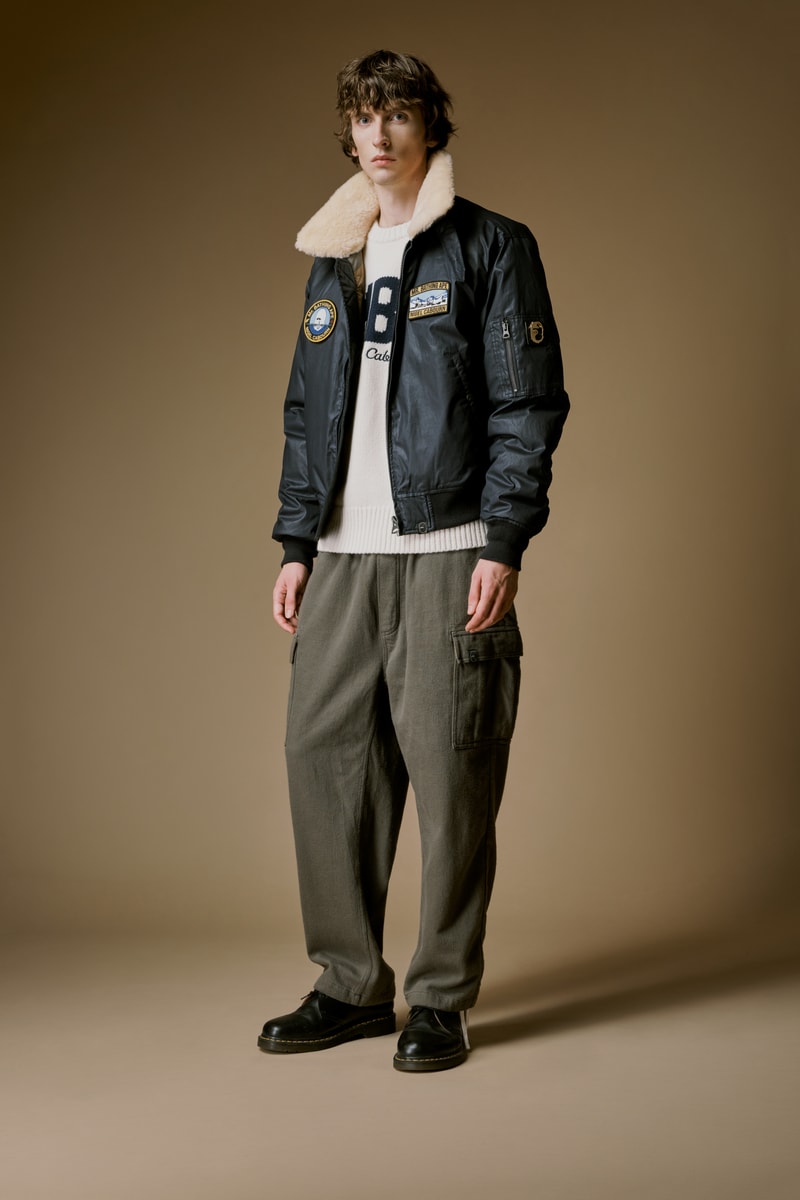 ミスターベイシングエイプとナイジェル・ケーボンが初のコラボコレクションを発表 mr bathing ape nigel cabourn first collabo collection release info