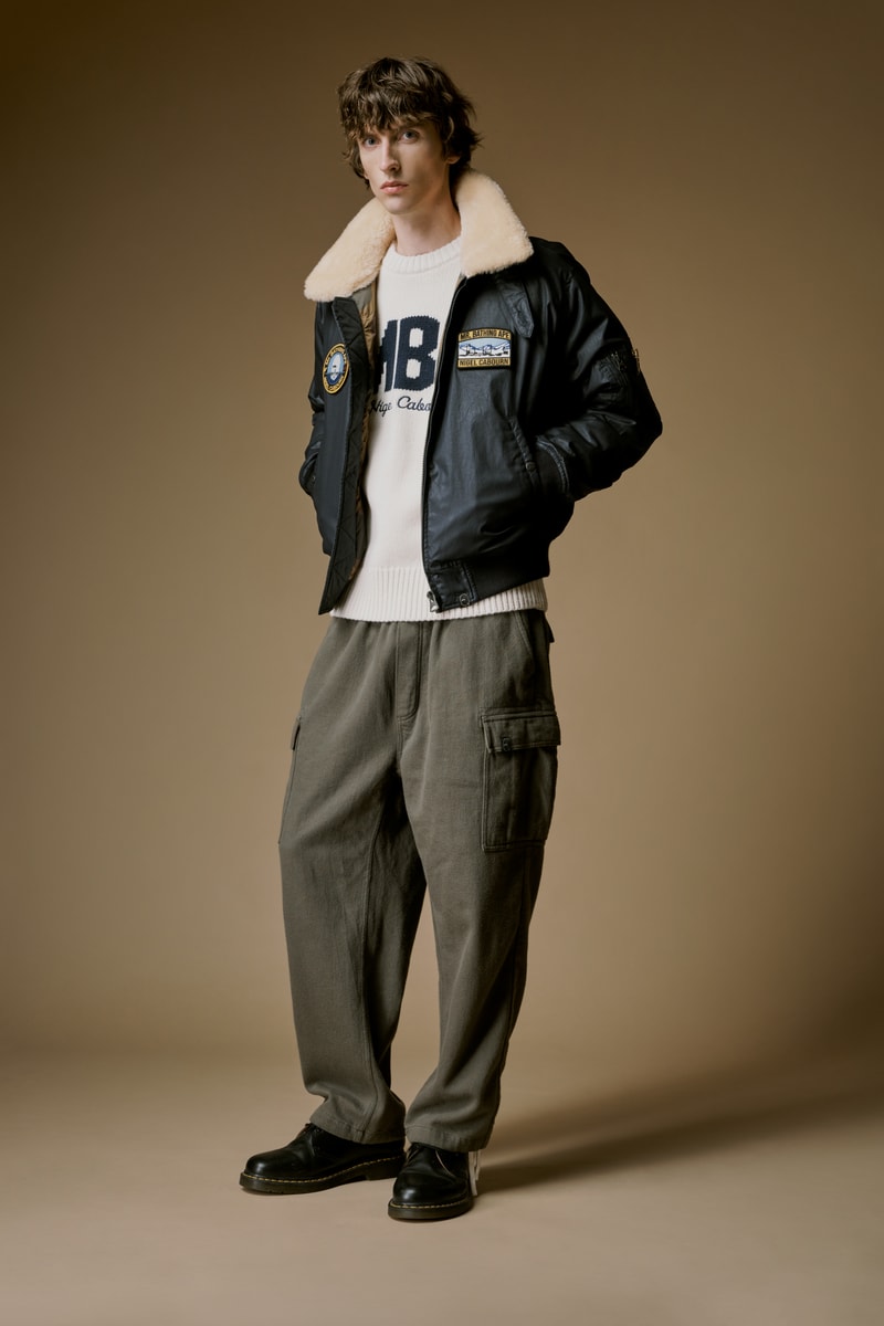 ミスターベイシングエイプとナイジェル・ケーボンが初のコラボコレクションを発表 mr bathing ape nigel cabourn first collabo collection release info