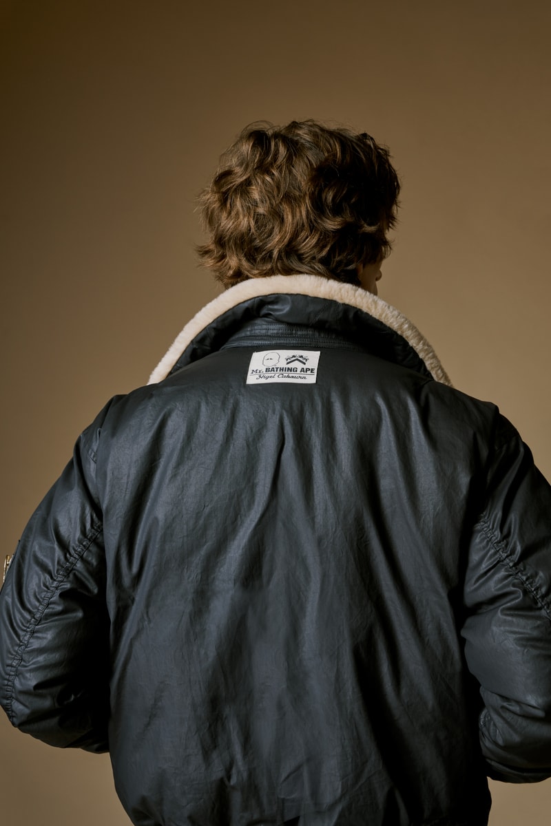 ミスターベイシングエイプとナイジェル・ケーボンが初のコラボコレクションを発表 mr bathing ape nigel cabourn first collabo collection release info
