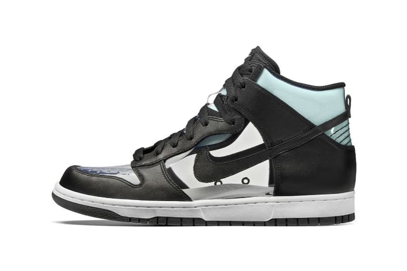 꼼데가르송 x 나이키랩 덩크 하이 레트로 클리어 출시 2017