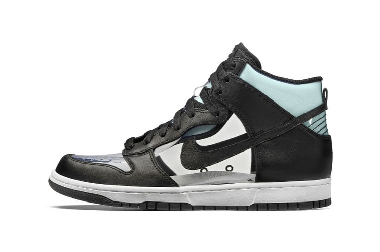 꼼데가르송 x 나이키랩 덩크 하이 레트로 '클리어' 판매 개시