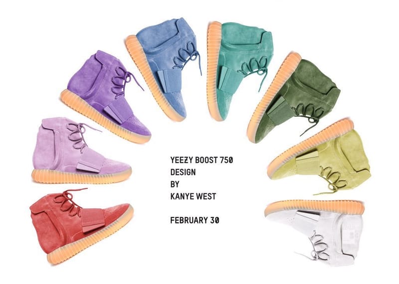 무지개 색깔별로 출시되는 이지 부스트 750?