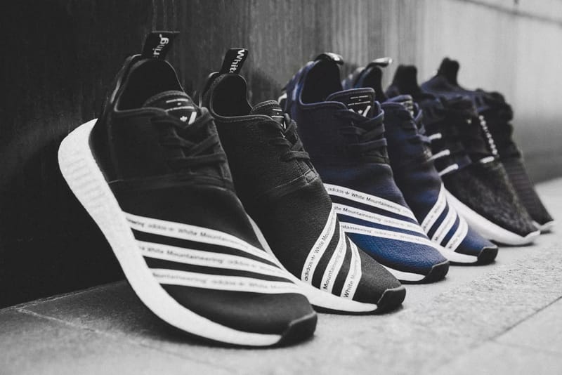 화이트 마운티니어링 x 아디다스 오리지널스 운동화 추가 디테일 컷