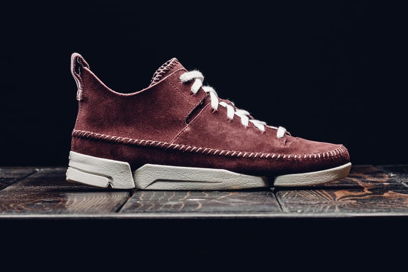 클락스 트라이제닉 플렉스 '버건디 스웨이드' 발매