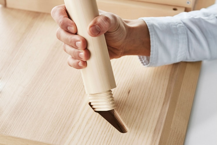 이케아의 새 퍼즐형 조립법 '웨지 도웰'