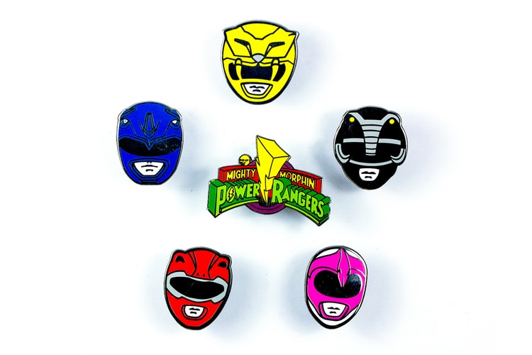 파워 레인저 x 핀트릴 커스텀 트러커 재킷과 애나멜 핀