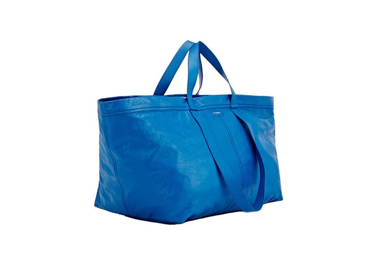 발렌시아가 아레나 엑스트라 라지 쇼퍼백 출시 2017 봄, 여름 balenciaga-ikea-frakta-shopping-bag