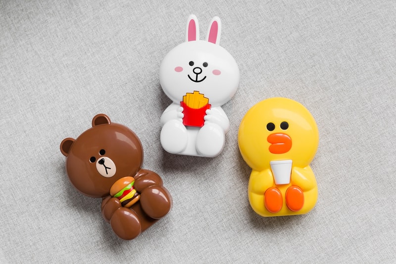 라인 프렌즈 x 맥도날드 해피밀 2017 4종 출시 mcdonalds-line-friends-collection