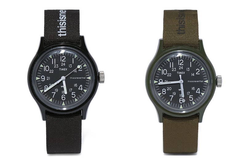 디스이즈네버뎃 타이맥스 아카이브 캠퍼 시계 2017 thisisneverthat timex archive camper watch